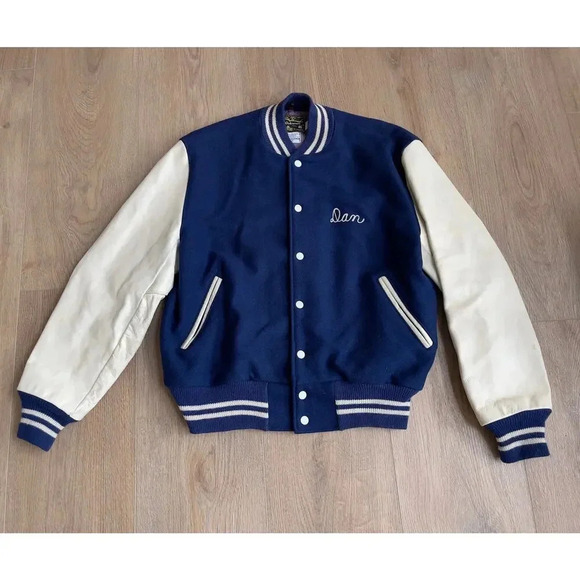 Golden Threads Outerwear Other - Rare Vintage Varsity Letterman’s Jacket Golden Thread Outerwear Classic Dan Prep